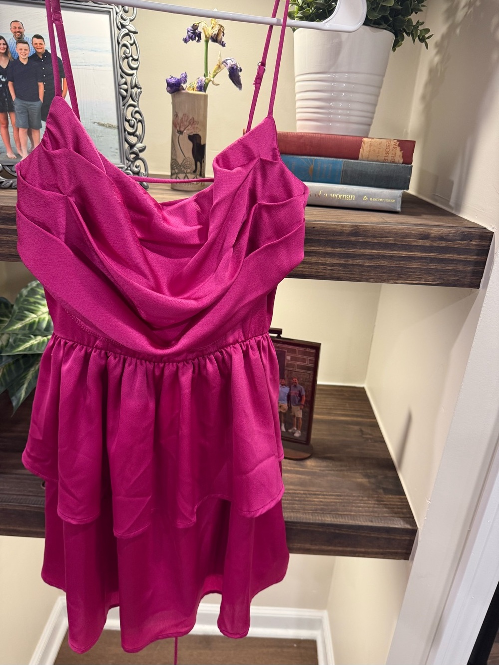 Lucy in the Sky Bright Fuchsia Slip Dress